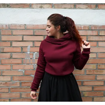 Pánská mikina Mikina BROOKLYN - vínová Velikost: L