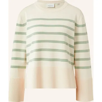 Dámský svetr Comma Dámský Svetr, krémová / petrolejová, 38