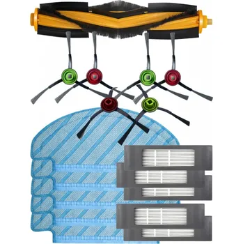 Sada příslušenství pro robotický vysavač HEPA filtry a kartáče pro vysavač ECOVACS Deebot OZMO T8 Plus sada a mopy 17ks