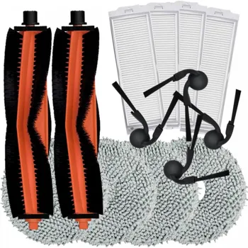 Sada příslušenství pro robotický vysavač Kartáče, HEPA filtry k vysavači XIAOMI Robot Vacuum S40 Pro White sada a mopy 14ks