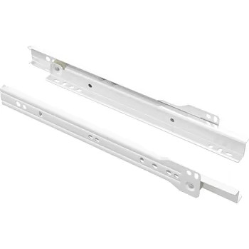 Nábytkové kování Posuvník zásuvky 2 pcs Bílá 250 mm Ocel