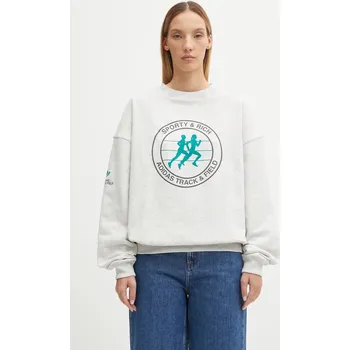 Dámská mikina Bavlněná mikina adidas Originals adidas Originals x Sporty & Rich, M, šedá, 09X