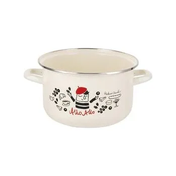 SMALTOVANÝ HRNEC ALLO ALLO 18CM 3L (cs, FLORINA)