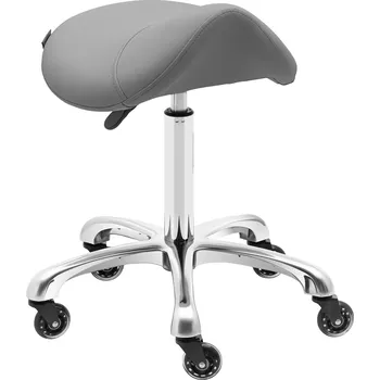 Nábytek do ordinace physa Sedlová židle - 570–750 mm - 150 kg - tmavě šedá YORK DARK GRAY