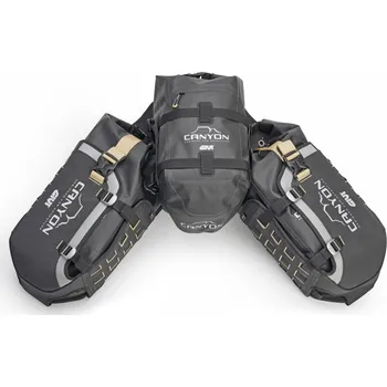 Auto-moto GRT721B Canyon univerzální základna na sedlo + brašny GIVI, černá, řada CANYON