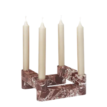 Svícen Modulární svícen Newel, Rosso Levanto – Ferm Living