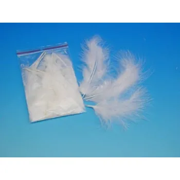 Výtvárné potřeby Peří MARABU 10ks bílé 876420-10 velké