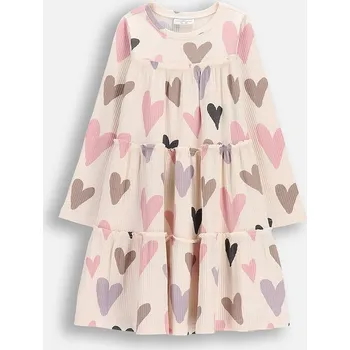 Dívčí šaty Dívčí šaty Coccodrillo WC6129101HGK béžová 01X, vel. 98