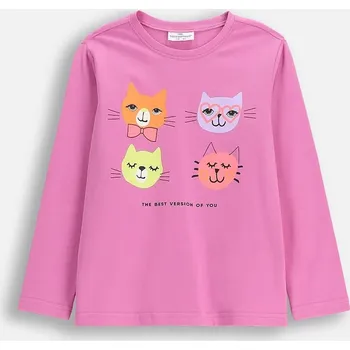 Chlapecké oblečení Dětské tričko s dlouhým rukávem Coccodrillo WC6143102VGA růžová 30X, vel. 122