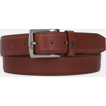 Opasek Kožený pásek Tommy Hilfiger AM0AM13571 hnědá 88X, vel. 110