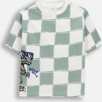 Dětská móda Dětské bavlněné tričko Coccodrillo WC6143204NBK zelená 97X, vel. 92