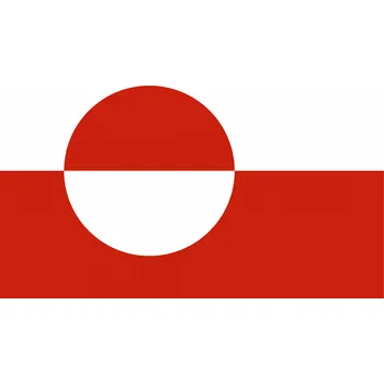 Vlajka Státní vlajka Grónsko tištěná venkovní Alerion