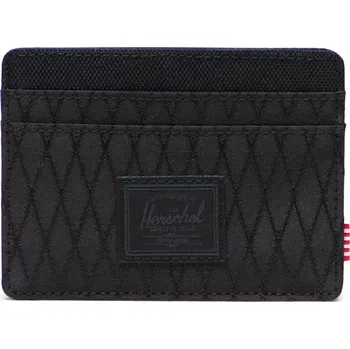 Peněženka Herschel Charlie Cardholder Black Diamond/Black