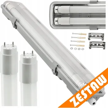 Zářivkové svítidlo 3x Hermetické svítidlo + 6x LED trubice 120cm 4000K