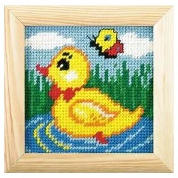 Set školních potřeb Haft z ramką. Moje pierwsze wyszywanie - Kaczuszka (pl, 2000, Anex-bis)