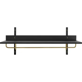 police Police s věšákem Sector Rack, Black, Mosaz – Ferm Living