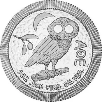 Sběratelství Stříbrná mince 1 Oz Sova z Athén 2021