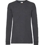 Fruit of the Loom Tričko Valueweight dlouhý rukáv Velikost: 7-8 let, Barva: tmavě šedý melír