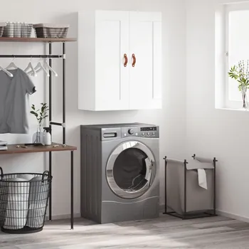 Příborník do zásuvky Nástěnná skříňka bílá 69,5 x 34 x 90 cm kompozitní dřevo