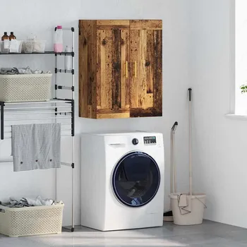 Příborník do zásuvky Nástěnná skříňka Staré dřevo 69,5 x 34 x 90 cm kompozitní dřevo