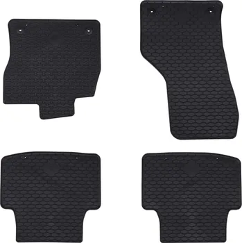 Autodoplněk Autokoberec 4 pcs Černá vhodné pro VW PASSAT B8 2014-2023 Guma