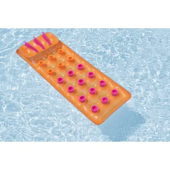 Bestway 43015 Nafukovací matrace průhledná 188 x 71 cm Barva: Oranžová