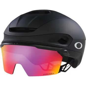 Cyklistická přilba Oakley ARO7 Road I.C.E. - black gloss ice reflective/Prizm road L-(58-61)
