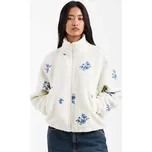 ONLY flower embroidery borg fleece in white