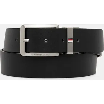 Opasek Oboustranný kožený pásek Tommy Hilfiger AM0AM13831 černá 99X, vel. 95