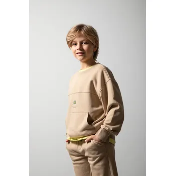 Chlapecká mikina Dětská mikina Coccodrillo WC6132101NBJ béžová 80X, vel. 152