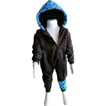 Kojenecká kombinéza Akce Dětská softshellová kombinéza s fleecem a hřejivou kapucí, Policie, černá, vel. 74 (Dětská jarní / podzimní softshellová kombinéza pro děti – teplo, pohodlí a volnost pohybu)