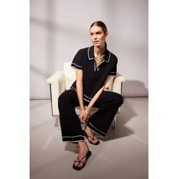 Dámský svetr Svetr Marc Aurel 8339 s kontrastními okraji Velikost: 36