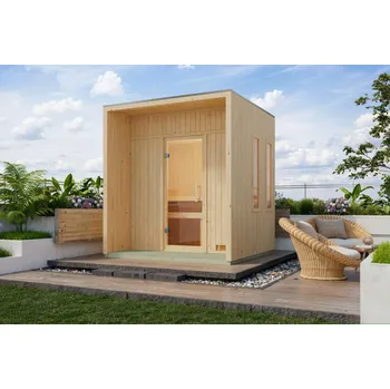 Sauna Finská sauna KARIBU ARCADIA (34254) natur Varianta: finská sauna KARIBU ARCADIA (34254) natur LG4612