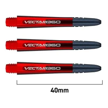 Příslušenství pro šipky Násadky Winmau Vecta Blade 360 Red Medium