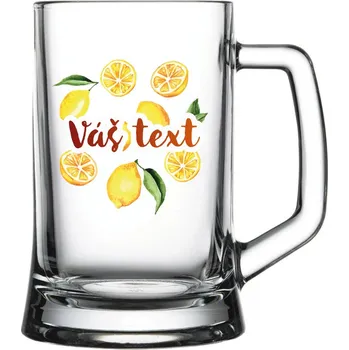 Sklenice Personalizovaná sklenice na pivo Letní ovoce (500 ml)