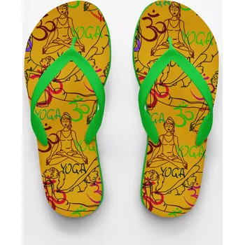Dámské žabky Plážové žabky dámské-Om Yoga L / EU 45 zelené světlé