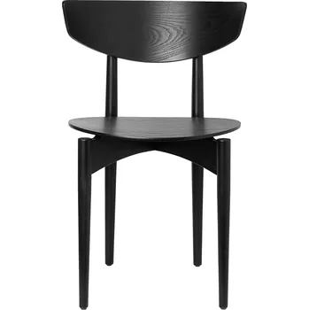 Jídelní židle Jídelní židle Herman Wood, Black – Ferm Living