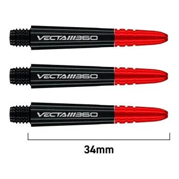 Příslušenství pro šipky Násadky Winmau VECTA Black 360 Short