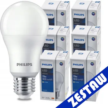 Žárovka SADA 6 KS LED žárovek PHILIPS E27 10W 1055lm - teplá bílá