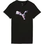 Dámské triko Puma GRAPHICS FLORAL CAT TEE L Černá, Mix