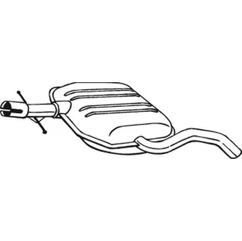 Tlumič výfuku Střední tlumič výfuku BOSAL 233-689