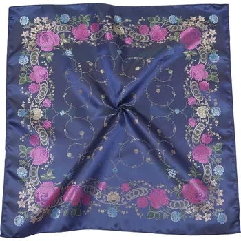 HEDVA ČESKÝ BROKÁT Šátek Ondrit Vsh 76x76 ROSALIA SE ŠLAHOUNY modrá