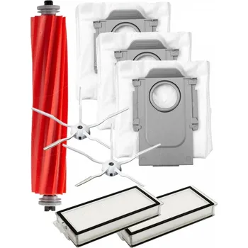 Sada příslušenství pro robotický vysavač HEPA filtry a kartáče k vysavači XIAOMI Roborock Q7 Max+ sada a sáčky 8ks