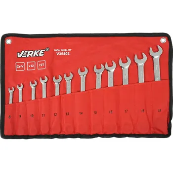 Klíč Sada očkových klíčů s ráčnou 8-19 mm, 12 ks, VERKE V35402