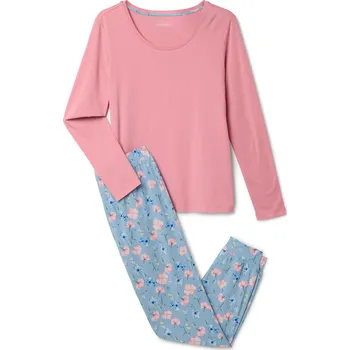 Dámské pyžamo 722143 - Tchibo - Pyžamo - pro ženy - vel. M 40/42 - barva: modrá/s potiskem