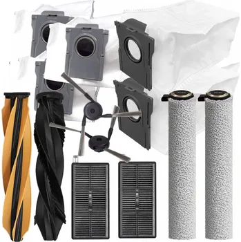 Sada příslušenství pro robotický vysavač HEPA filtry, kartáče pro vysavač XIAOMI DreameBot Aqua10 Ultra Roller (RLH71DE) Serie sada mopů a sáčky 13ks