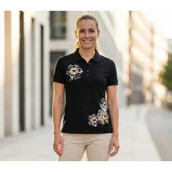 Dámské tričko Dámské triko s límečkem ALTISPORT CARRYOVER ALW016210 ČERNÁ M