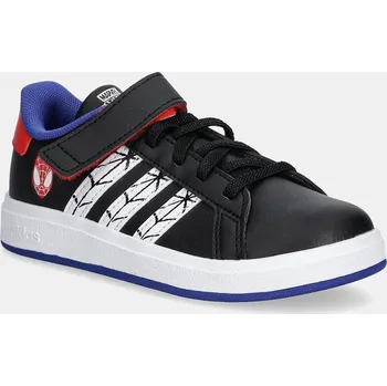 Chlapecké tenisky Dětské sneakers boty adidas GRAND COURT SPIDER-MAN JS0742 černá 99X, EUR 31.5