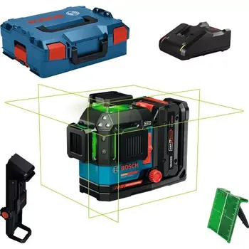 Měřící laser Křížový laser Bosch EXLL18V-120-33CG EXPERT, 1 x aku 4,0Ah, L-Boxx