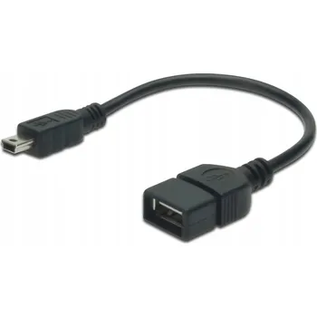Datový kabel Kabel Assmann USB - microUSB typ B, 0,2 m, černý